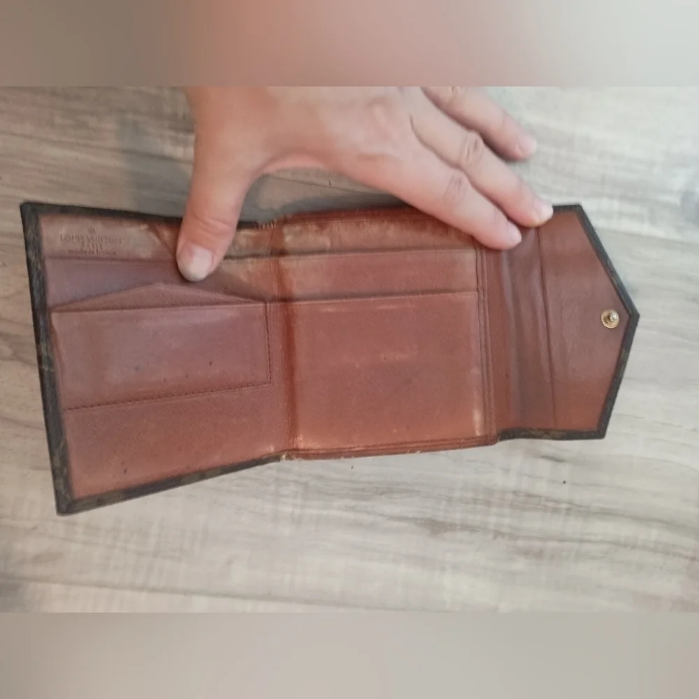 Louis-Vuitton Bifold Wallet Brown Authentic